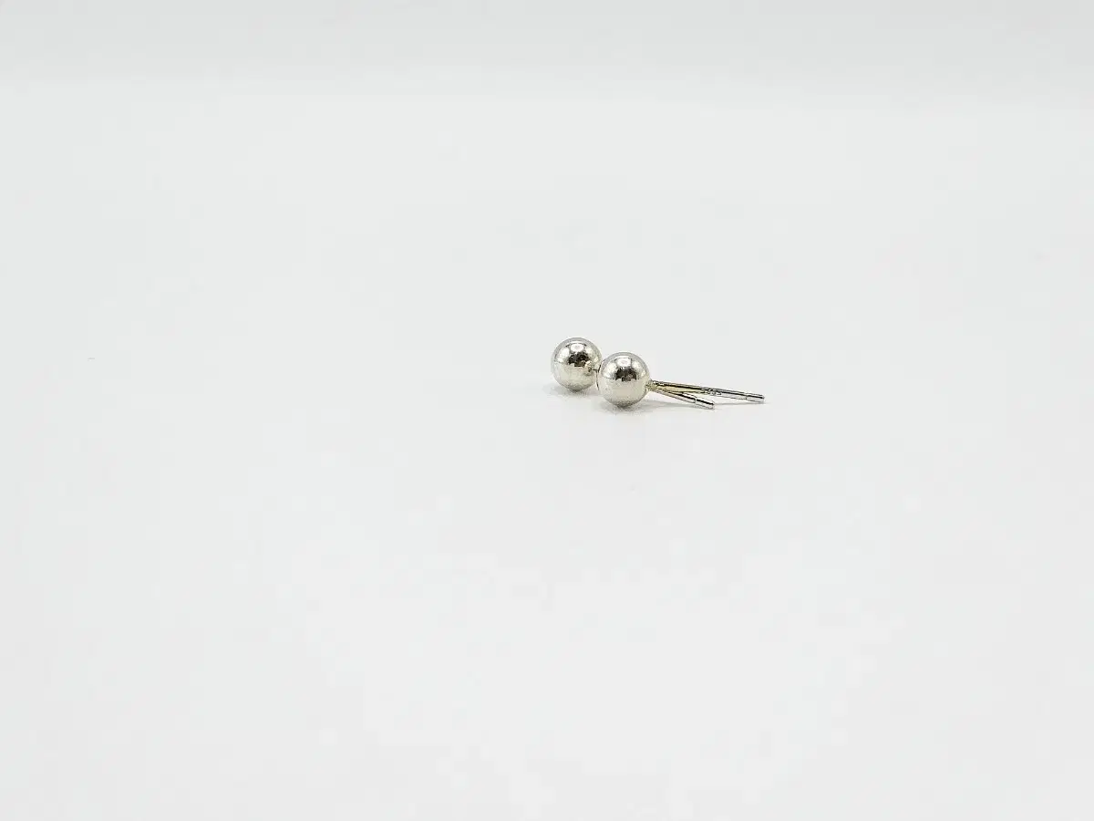 전체 순은 은볼 귀걸이 /지름0.5cm